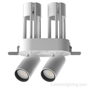 2** 6w Luce slassing a doppia testa senza rifiniture